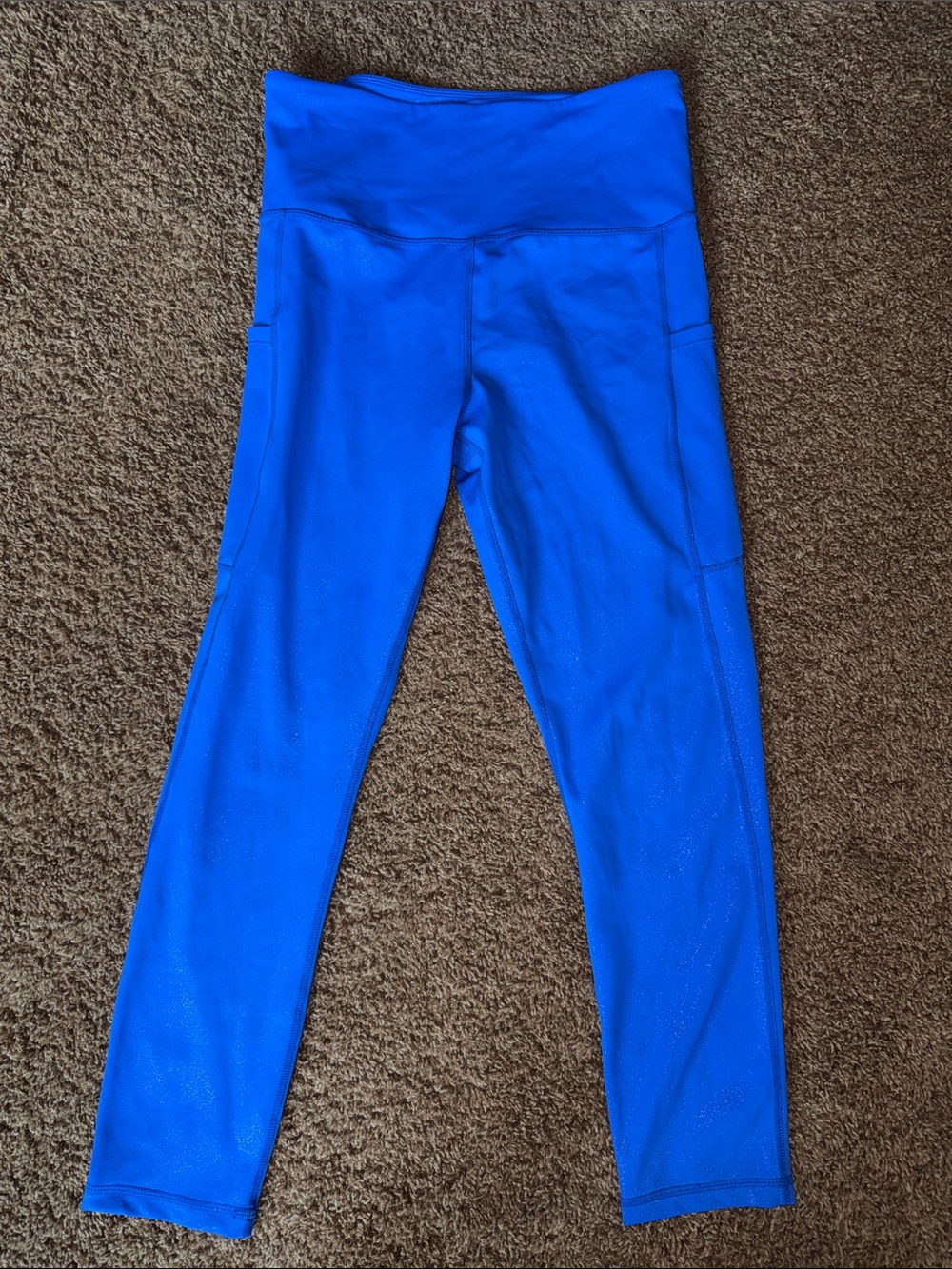 ZYIA Electric Blue High-Waist Leggings